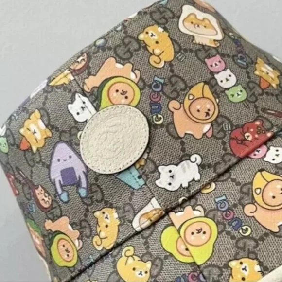 Gucci x Pikarar Kawaii GG Supreme Monogram bucket hat XXL - Picture 5 of 5